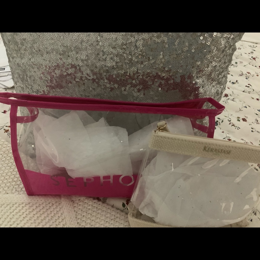 Sephora Kerastase and L oreal makeup bags